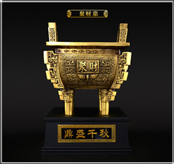 聚財銅鼎鑄造